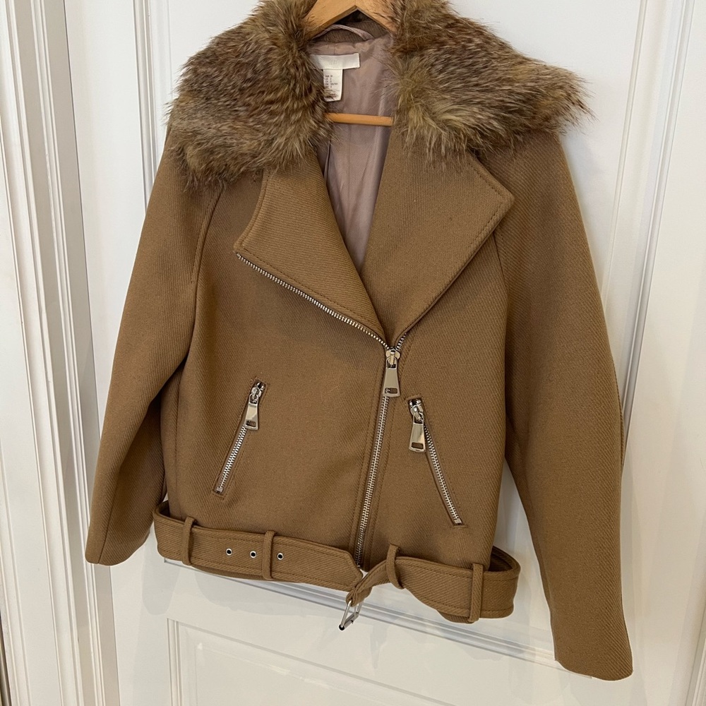 H&M oversize jacket with fur - Picture 7 of 10